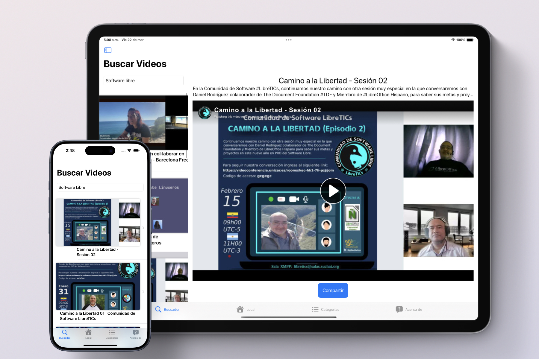 i Experiencia con Software Libre y Desarrollo de Aplicaciones